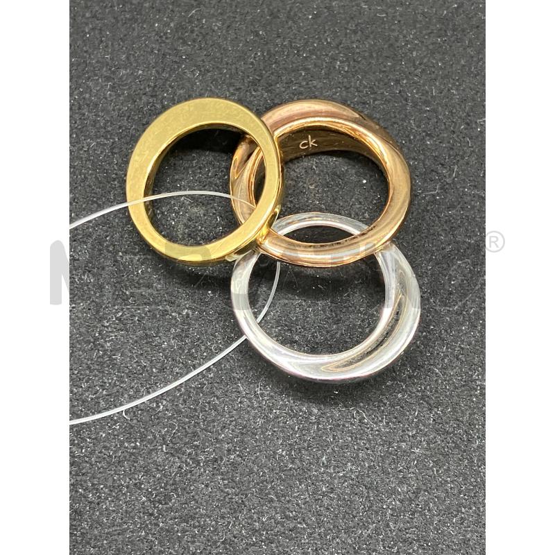 ANELLO DONNA CALVIN KLEIN TRIS  | Mercatino dell'Usato Roma eur 2