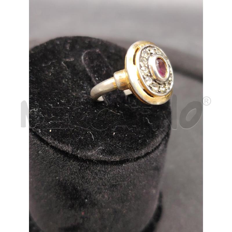 ANELLO D FUSION ROSETTA PIETRA VIOLA | Mercatino dell'Usato Roma eur 2