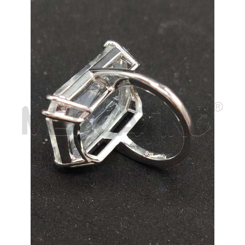 ANELLO D SWAROVSKI PIETRA RETT TRASP | Mercatino dell'Usato Roma eur 3