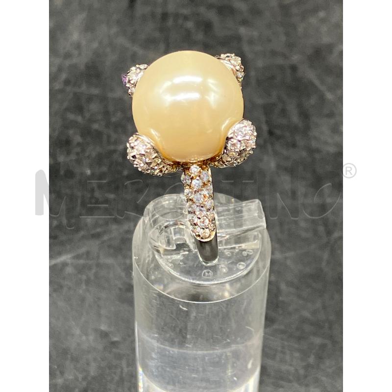 ANELLO FUSION BRILL PERLA GRANDE | Mercatino dell'Usato Roma eur 2