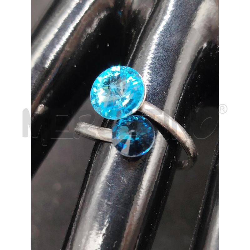 ANELLO FUSION DOPPIO STRASS CEL | Mercatino dell'Usato Roma eur 2