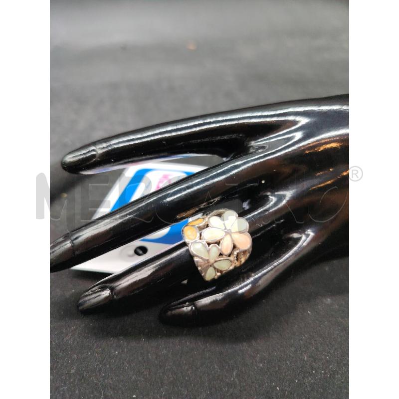 ANELLO FUSION FIORI SMALTO | Mercatino dell'Usato Roma eur 1