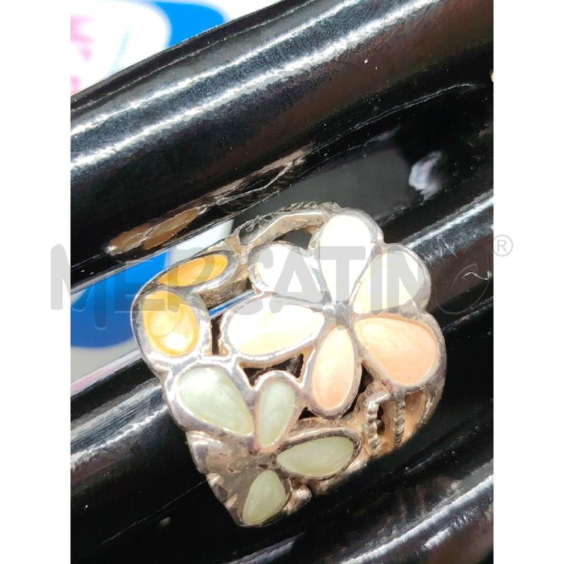 ANELLO FUSION FIORI SMALTO | Mercatino dell'Usato Roma eur 2