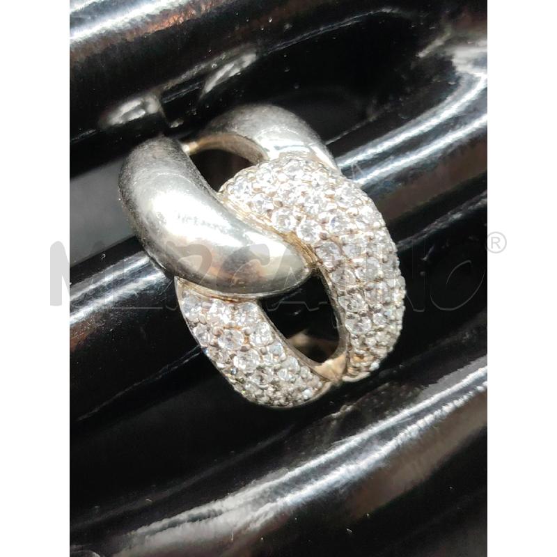 ANELLO FUSION INTRECCIO STRASS | Mercatino dell'Usato Roma eur 2