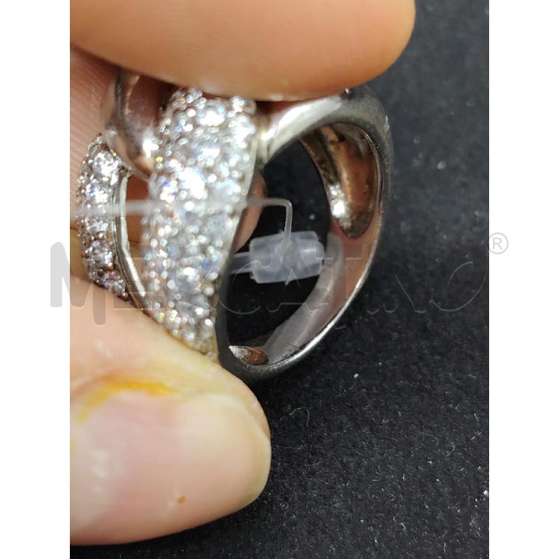 ANELLO FUSION INTRECCIO STRASS | Mercatino dell'Usato Roma eur 3