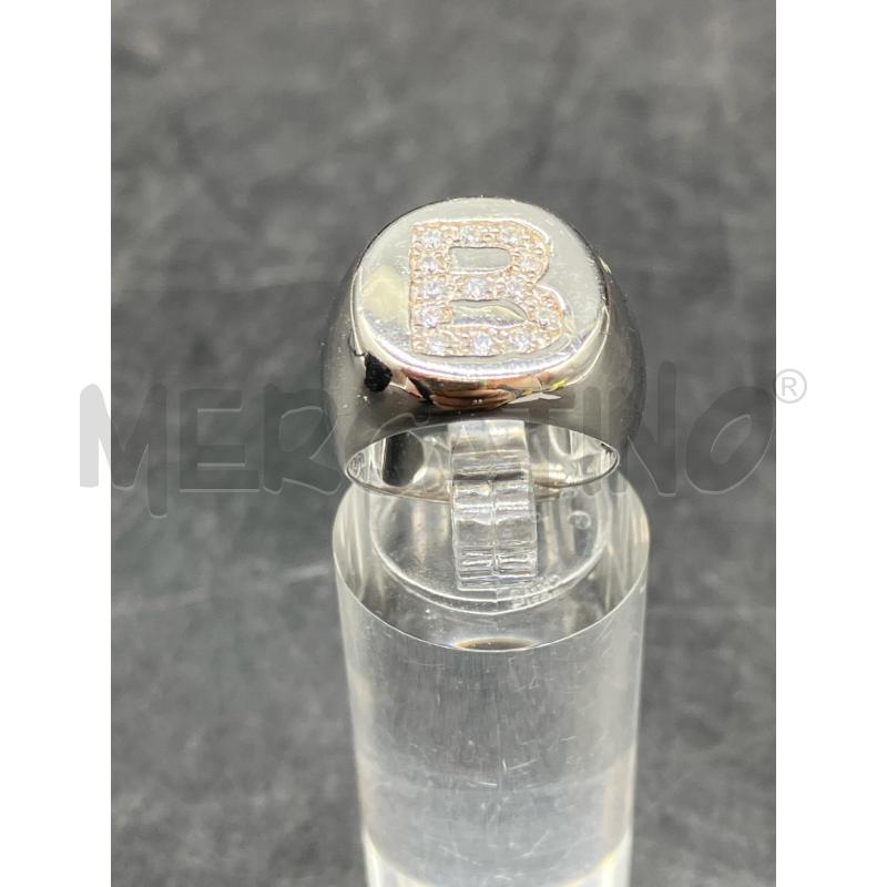 ANELLO FUSION LETTERA B BRILL | Mercatino dell'Usato Roma eur 1