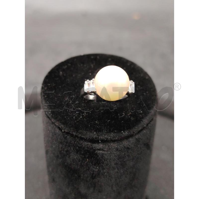 ANELLO FUSION PERLA STRASS LATO  | Mercatino dell'Usato Roma eur 1