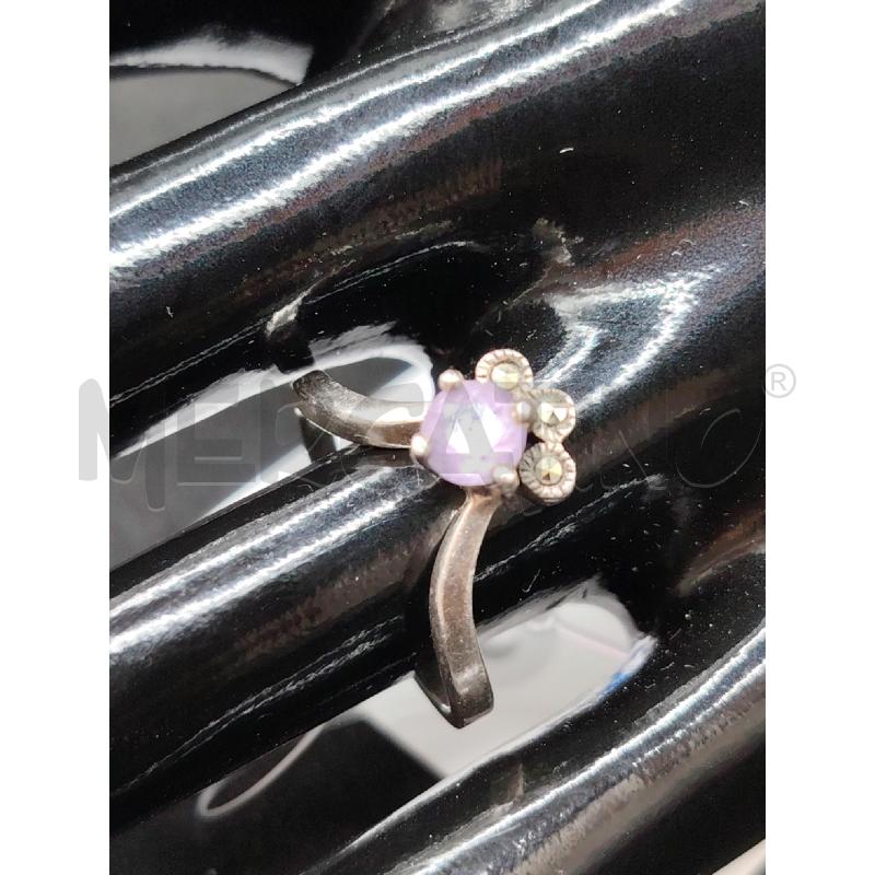 ANELLO FUSION PIETRA AMETISTA | Mercatino dell'Usato Roma eur 2