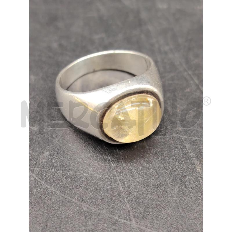 ANELLO FUSION PIETRA BIA TRASP  | Mercatino dell'Usato Roma eur 1