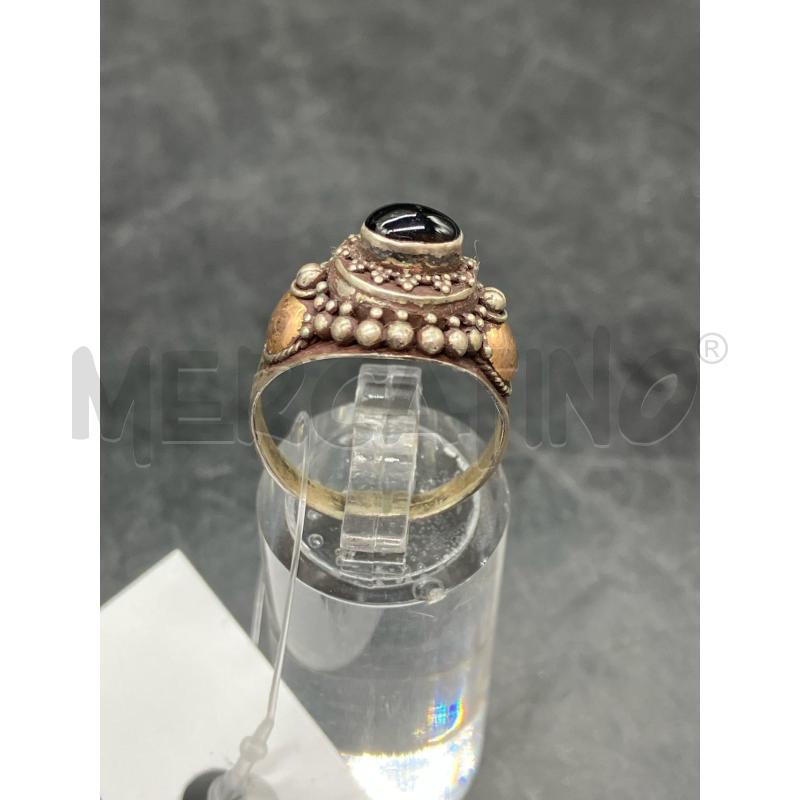 ANELLO FUSION PIETRA NE  | Mercatino dell'Usato Roma eur 2