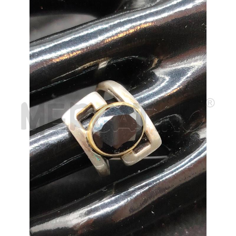ANELLO FUSION PIETRA NE SQUADRATO | Mercatino dell'Usato Roma eur 2