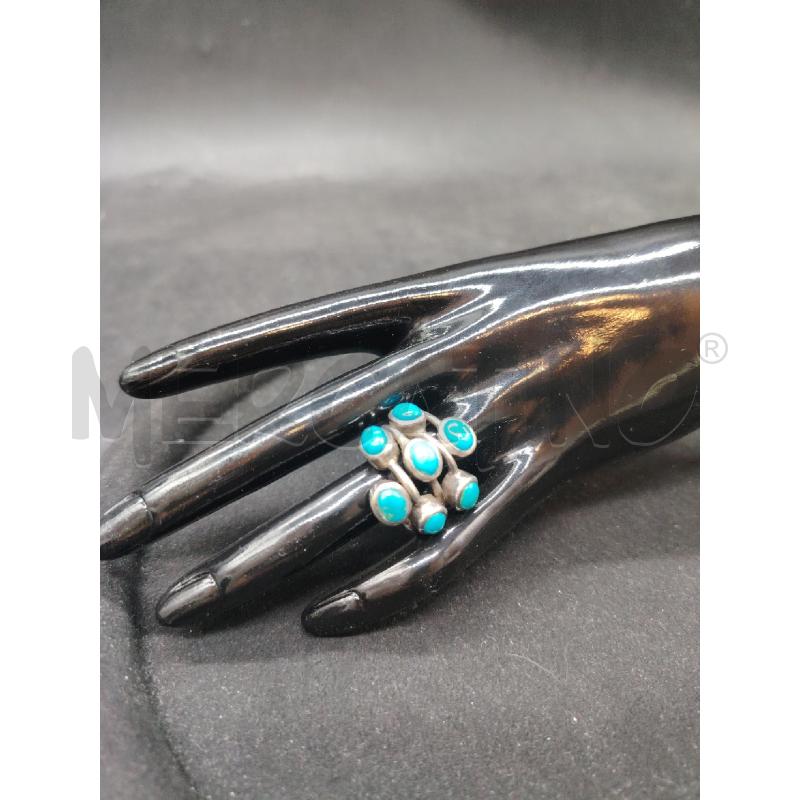 ANELLO FUSION PIETRE AZZ | Mercatino dell'Usato Roma eur 1