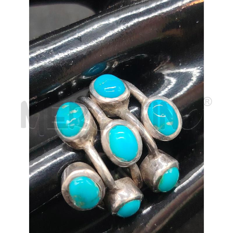 ANELLO FUSION PIETRE AZZ | Mercatino dell'Usato Roma eur 2