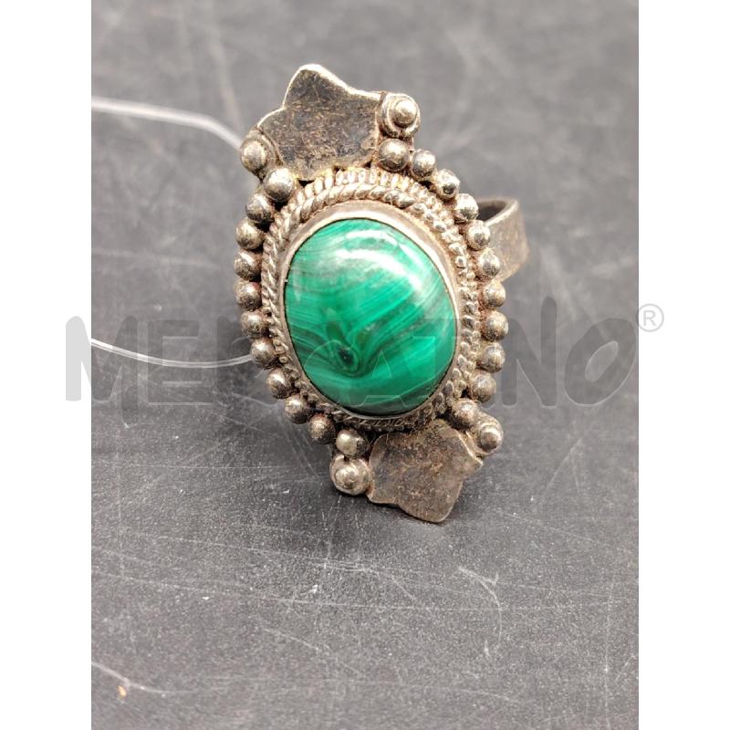 ANELLO FUSION RICAMI MALACHITE | Mercatino dell'Usato Roma eur 1