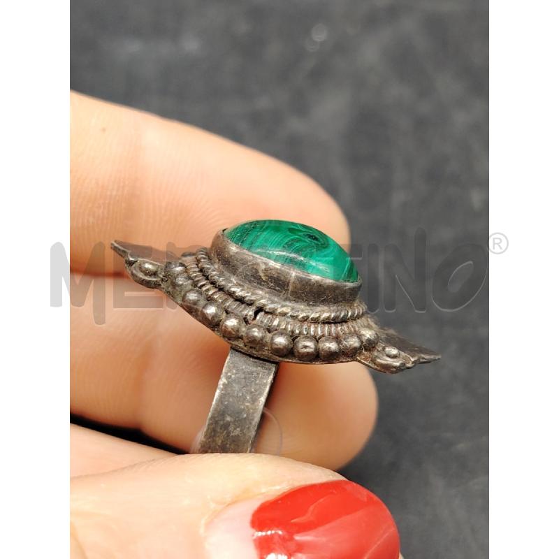 ANELLO FUSION RICAMI MALACHITE | Mercatino dell'Usato Roma eur 2