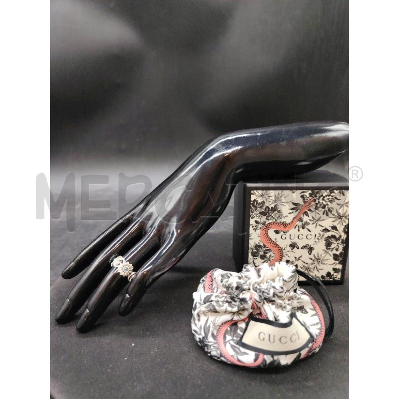 ANELLO GUCCI GG MARMONT STERLING MADREPERLA TOPAZIO | Mercatino dell'Usato Roma eur 1