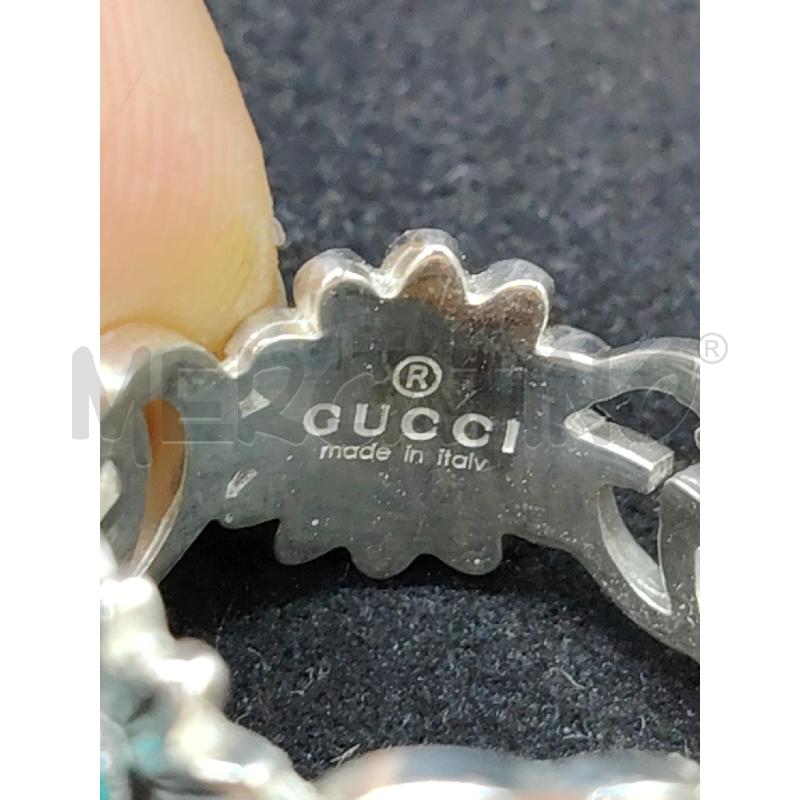 ANELLO GUCCI GG MARMONT STERLING MADREPERLA TOPAZIO | Mercatino dell'Usato Roma eur 5