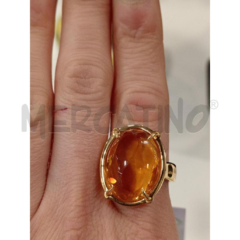 ANELLO MORELLATO DOR PIETRA ARA SFACCETT | Mercatino dell'Usato Roma eur 2