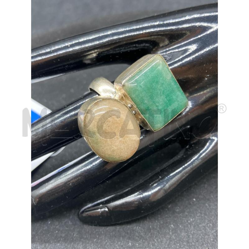 ANELLO PIETRE VE RETT BEI OVAL | Mercatino dell'Usato Roma eur 1