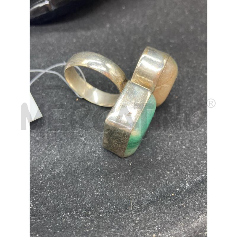 ANELLO PIETRE VE RETT BEI OVAL | Mercatino dell'Usato Roma eur 2