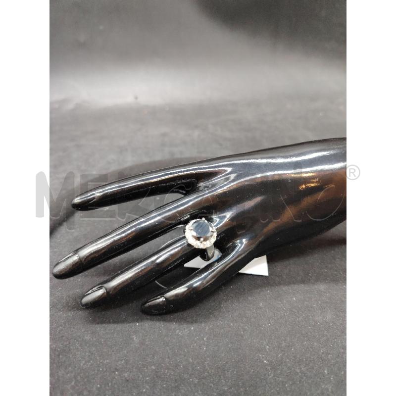 ANELLO STRASS PERLA NERA | Mercatino dell'Usato Roma eur 1