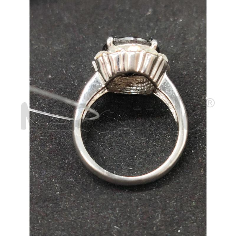 ANELLO STRASS PERLA NERA | Mercatino dell'Usato Roma eur 3