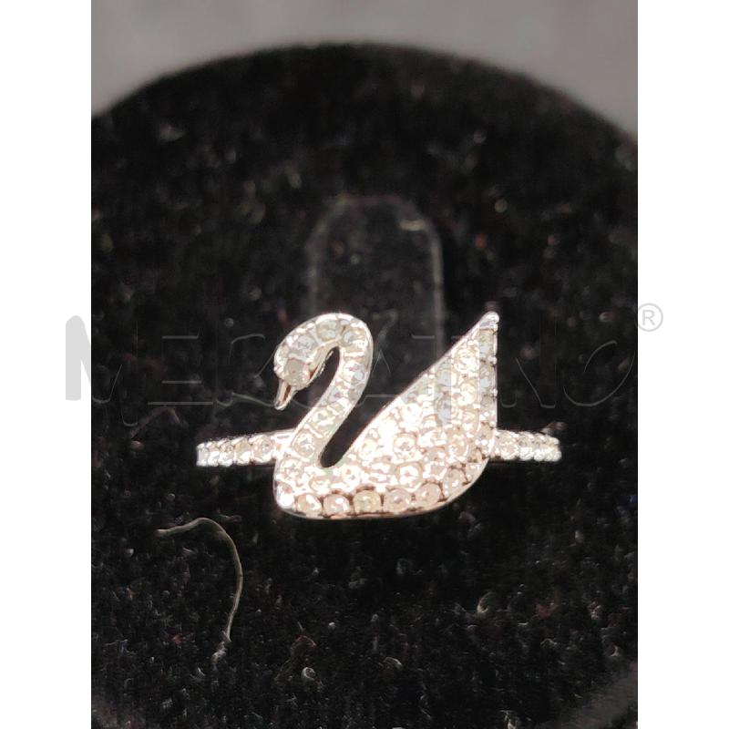 ANELLO SWAROVSKI CIGNO STRASS | Mercatino dell'Usato Roma eur 2
