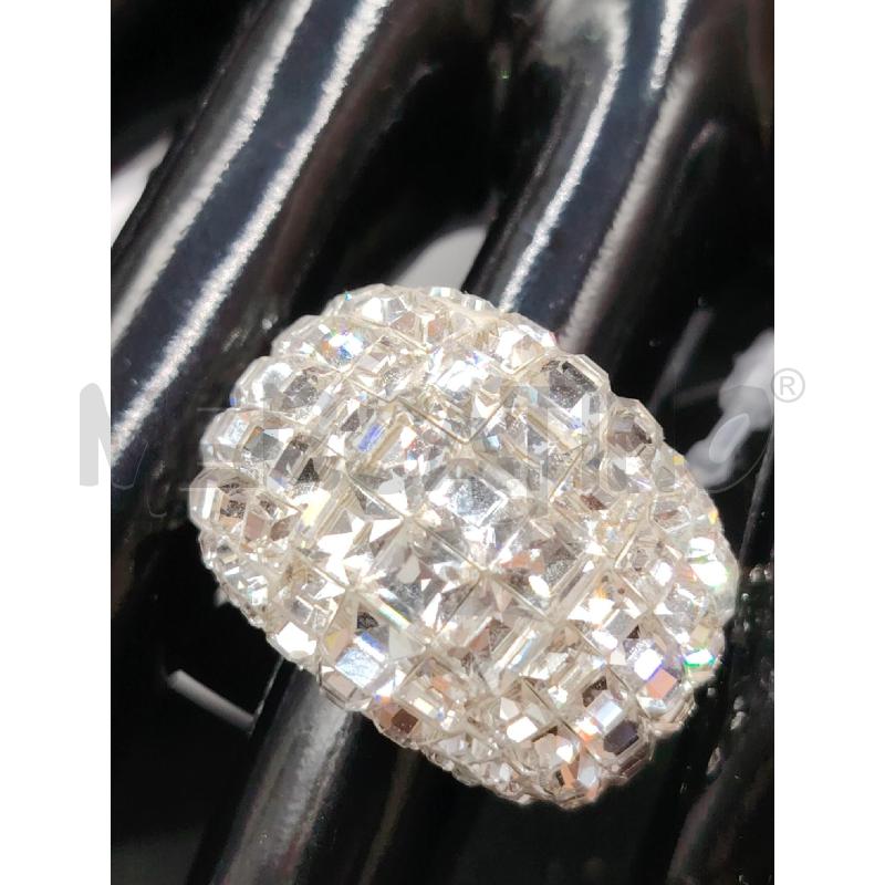 ANELLO SWAROVSKI CUPOLA STRASS BIA | Mercatino dell'Usato Roma eur 2