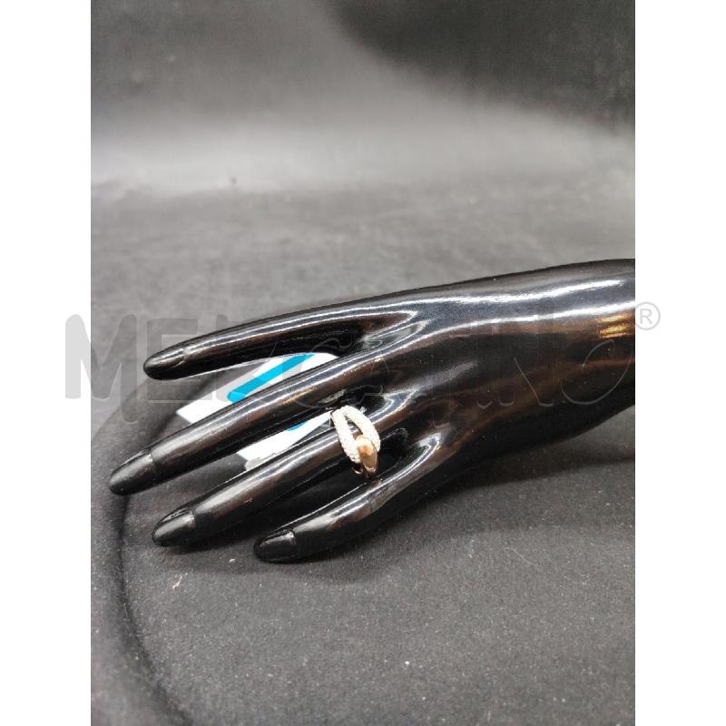 ANELLO SWAROVSKI DORATO STRASS DOPPIO | Mercatino dell'Usato Roma eur 1