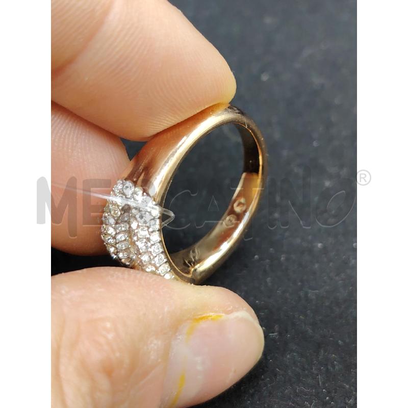 ANELLO SWAROVSKI DORATO STRASS DOPPIO | Mercatino dell'Usato Roma eur 3