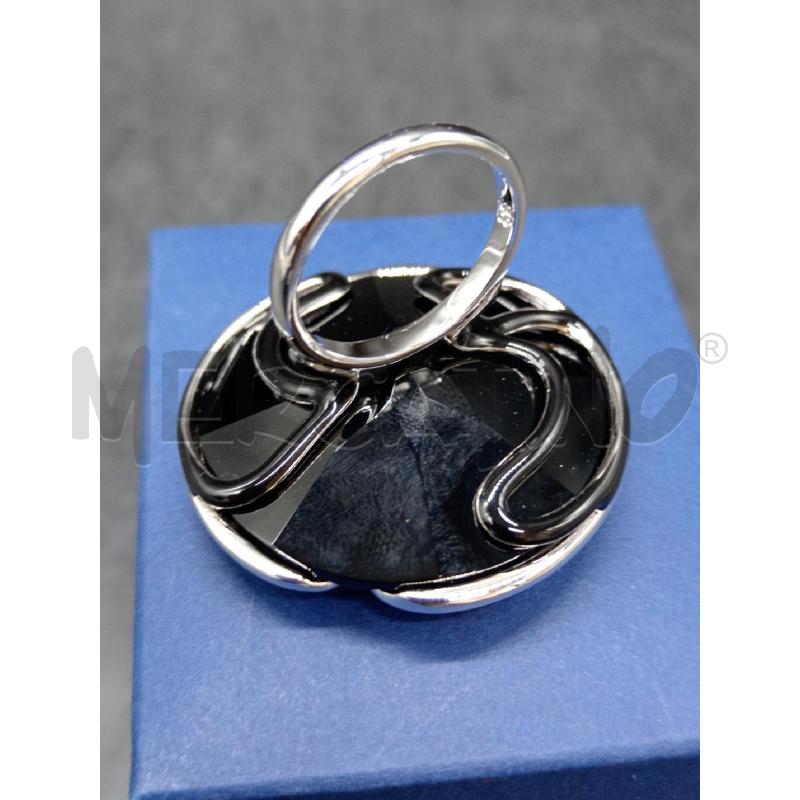 ANELLO SWAROVSKI TONDO NERO STRASS | Mercatino dell'Usato Roma eur 3