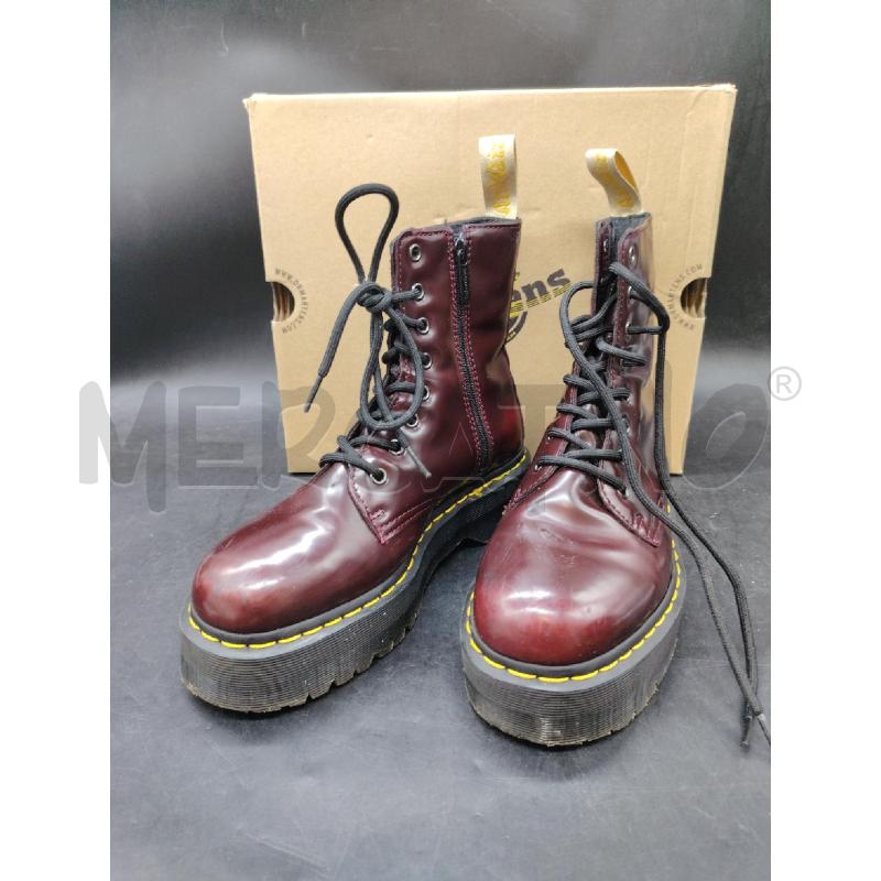 ANFIBI DR MARTENS SCATOLA JADON II VEGAN CHERRY RED | Mercatino dell'Usato Roma eur 1