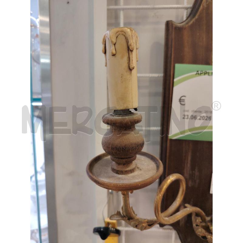 APPLIQUE BASE LEGNO FREGI DOR  | Mercatino dell'Usato Roma eur 3