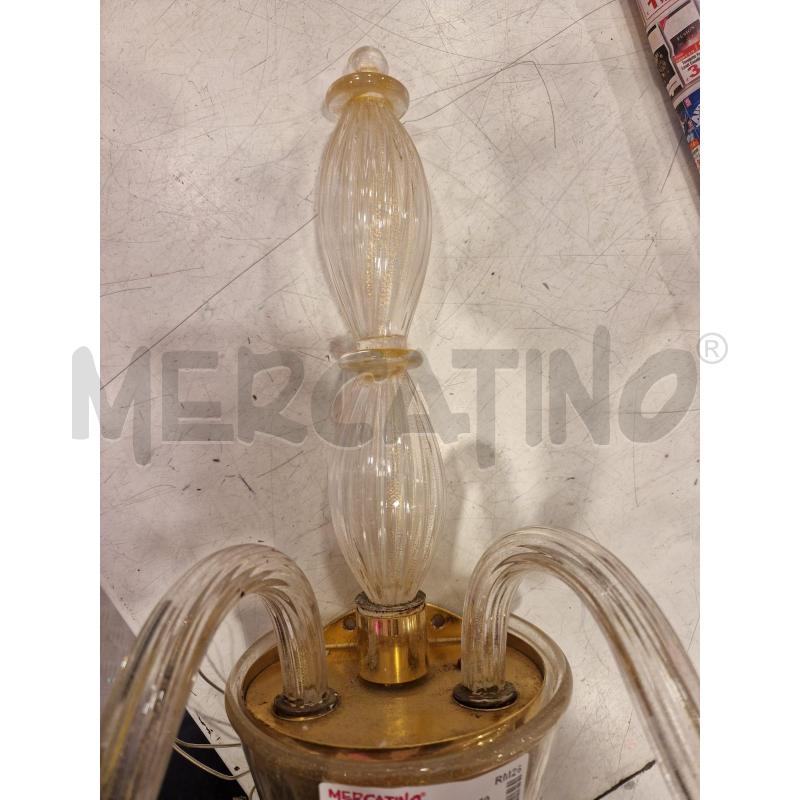 APPLIQUE MURANO DUE LUCI | Mercatino dell'Usato Roma eur 2