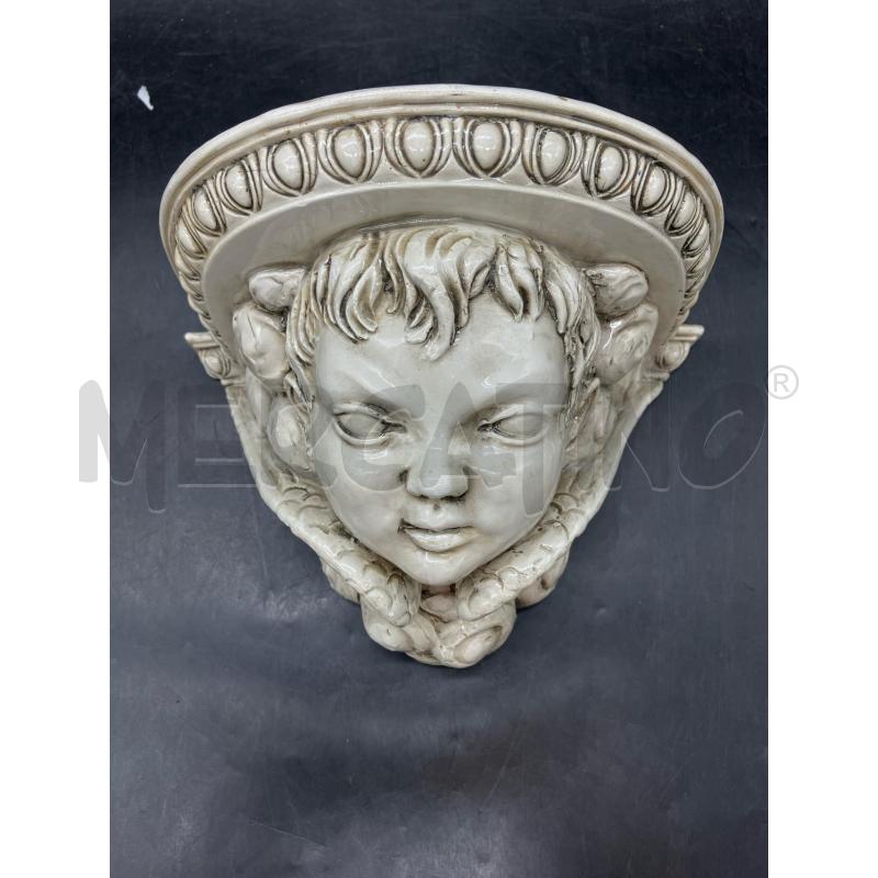 APPLIQUE  DA MURO TESTA CHERUBINO DA RIV | Mercatino dell'Usato Roma eur 1
