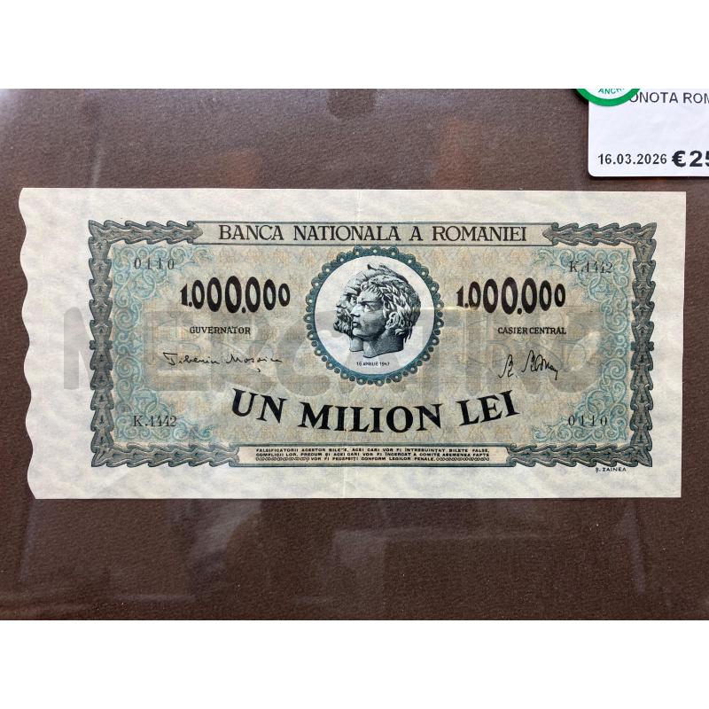 BACONOTA ROMANIA  1M  | Mercatino dell'Usato Roma eur 2