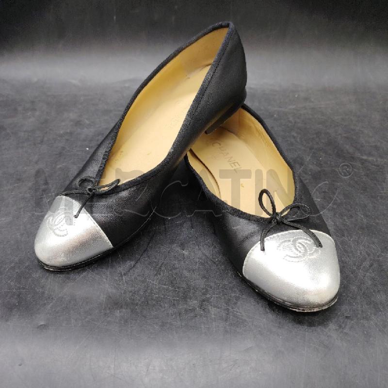 BALLERINA CHANEL NERE PUNTA ARG  | Mercatino dell'Usato Roma eur 1