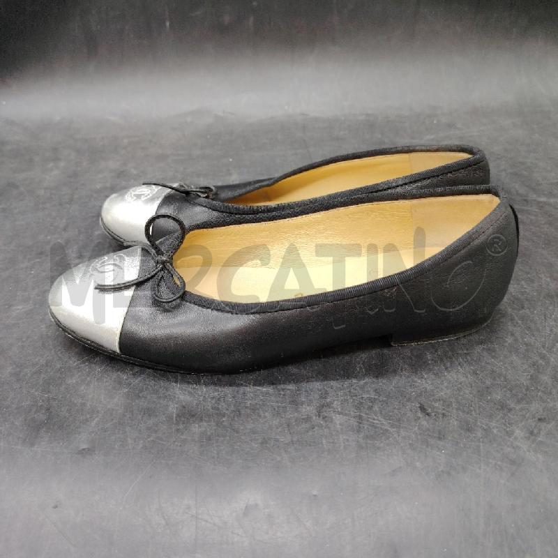 BALLERINA CHANEL NERE PUNTA ARG  | Mercatino dell'Usato Roma eur 3