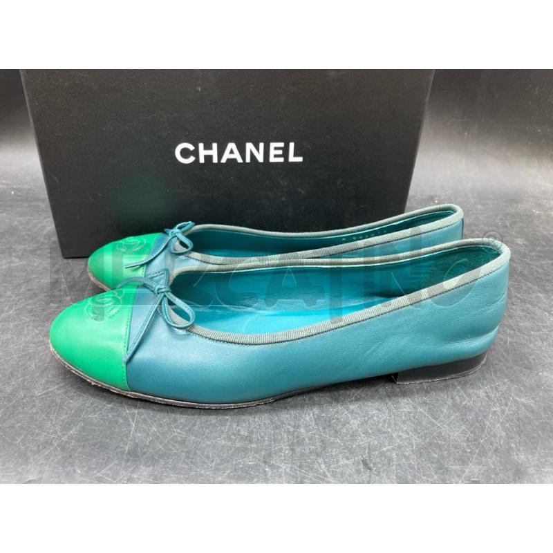 BALLERINA CHANEL VERDE FIOCCO SCATO | Mercatino dell'Usato Roma eur 3