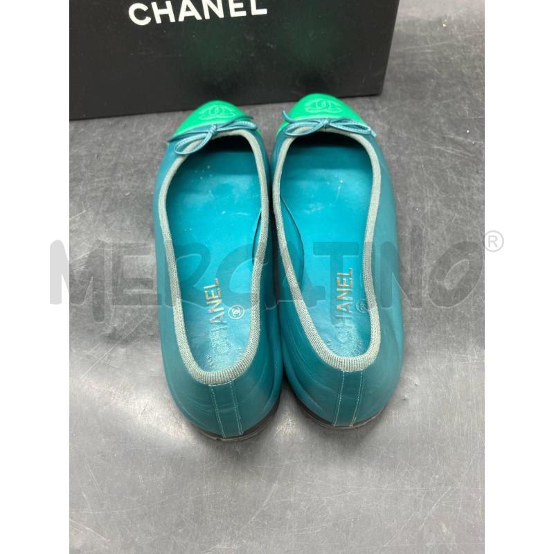 BALLERINA CHANEL VERDE FIOCCO SCATO | Mercatino dell'Usato Roma eur 4