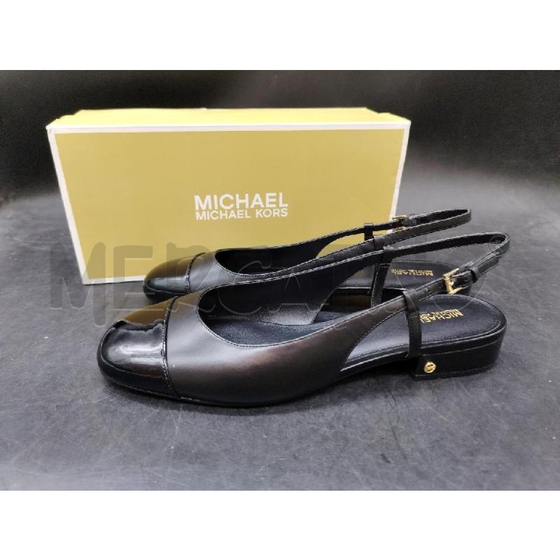 BALLERINA MICHAEL KORS SCATO PERLA FLEX SLING FLAT NERO | Mercatino dell'Usato Roma eur 3