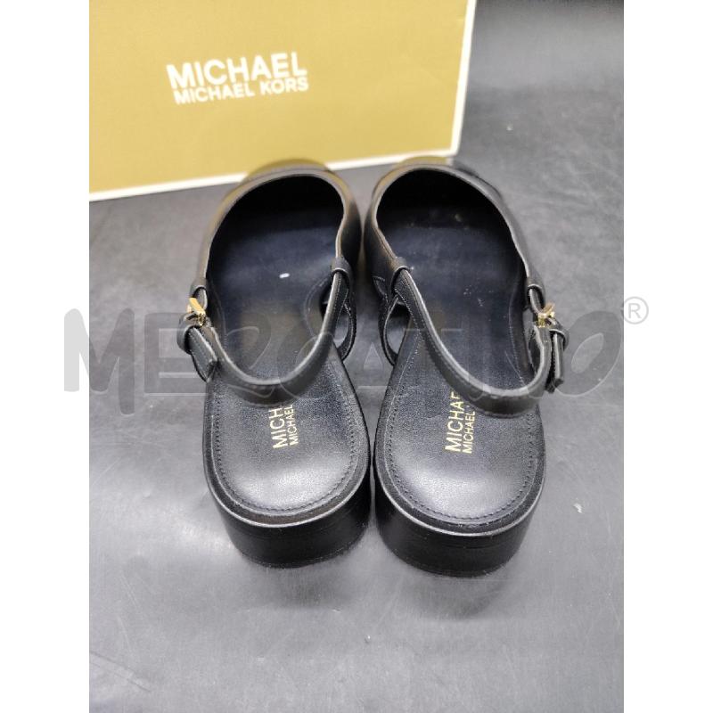 BALLERINA MICHAEL KORS SCATO PERLA FLEX SLING FLAT NERO | Mercatino dell'Usato Roma eur 4