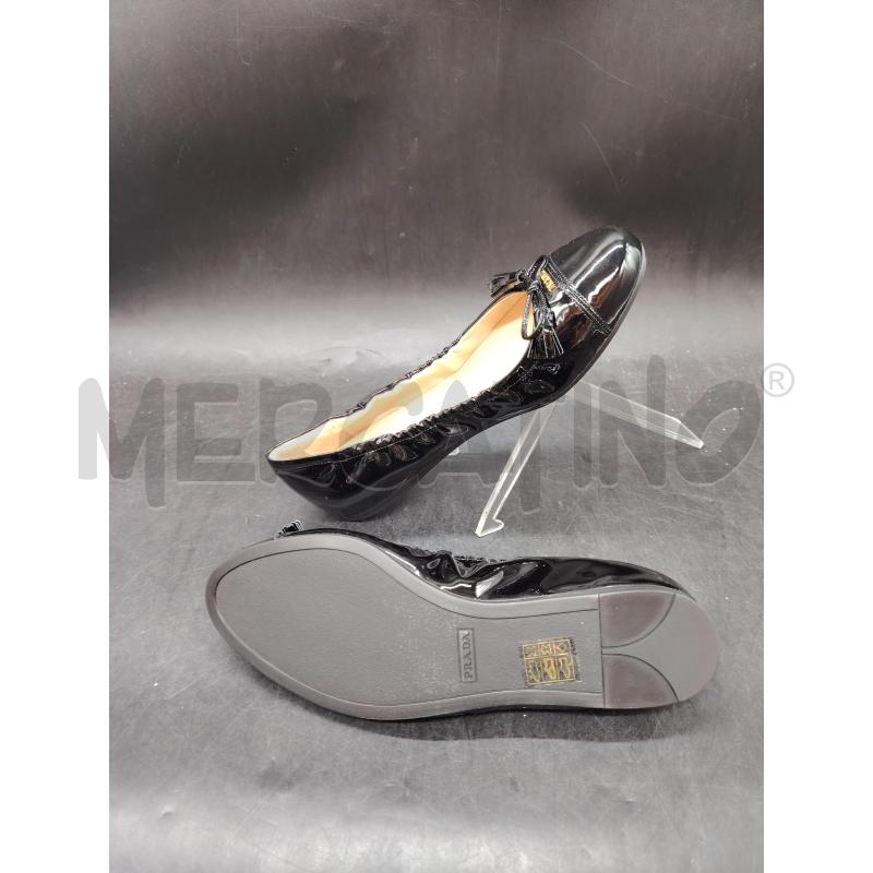 BALLERINA PRADA VERNICE NERO NAPPINE | Mercatino dell'Usato Roma eur 4