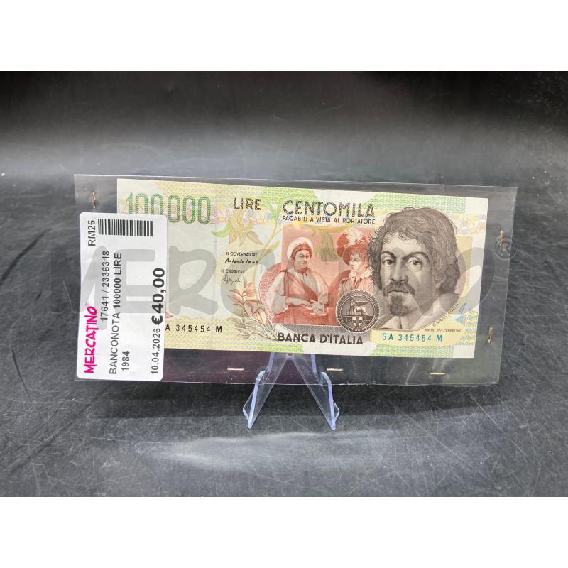 BANCONOTA 100000 LIRE 1984 | Mercatino dell'Usato Roma eur 1