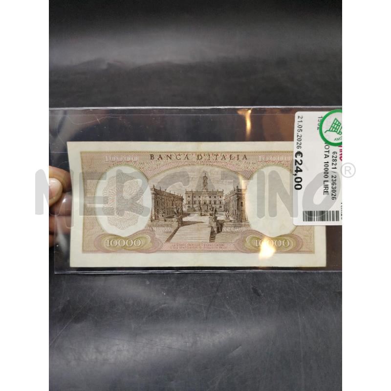 BANCONOTA 10000 LIRE 1962 | Mercatino dell'Usato Roma eur 2