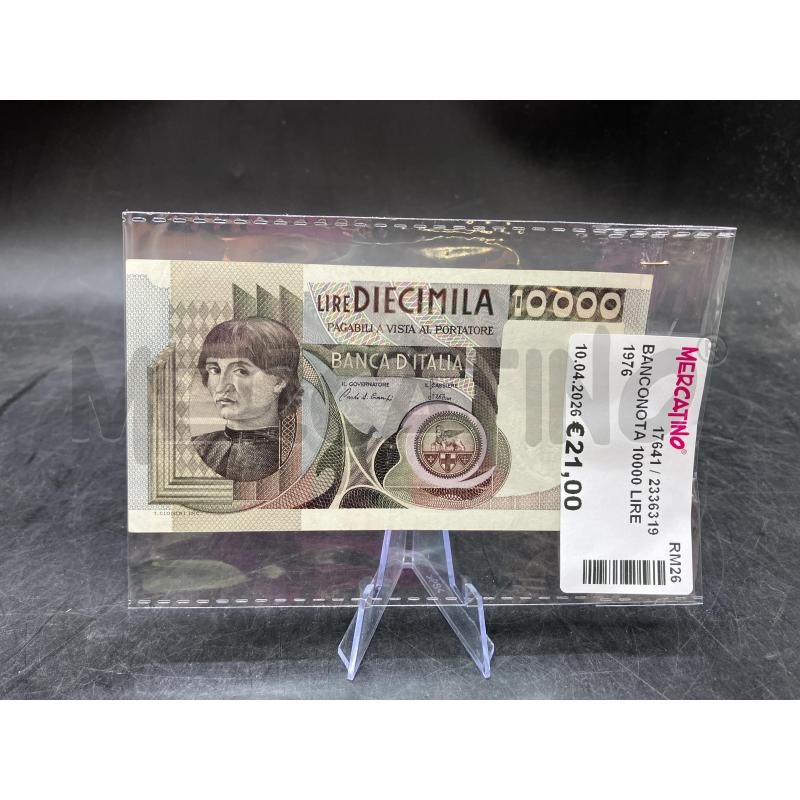 BANCONOTA 10000 LIRE 1976 | Mercatino dell'Usato Roma eur 1