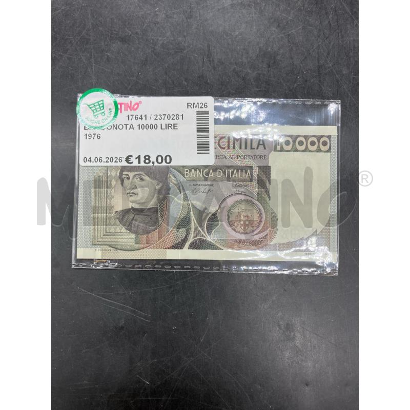 BANCONOTA 10000 LIRE 1976 | Mercatino dell'Usato Roma eur 1