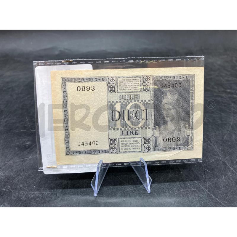 BANCONOTA 10 LIRE REGNO D'ITALIA 1935 | Mercatino dell'Usato Roma eur 2