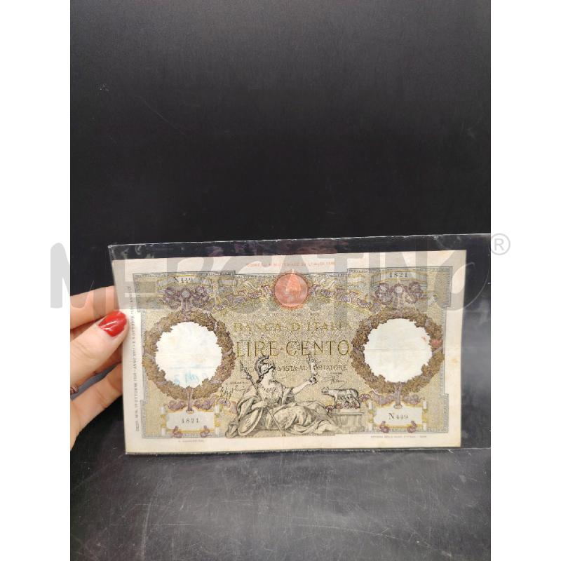 BANCONOTA CENTO LIRE 1939 | Mercatino dell'Usato Roma eur 1