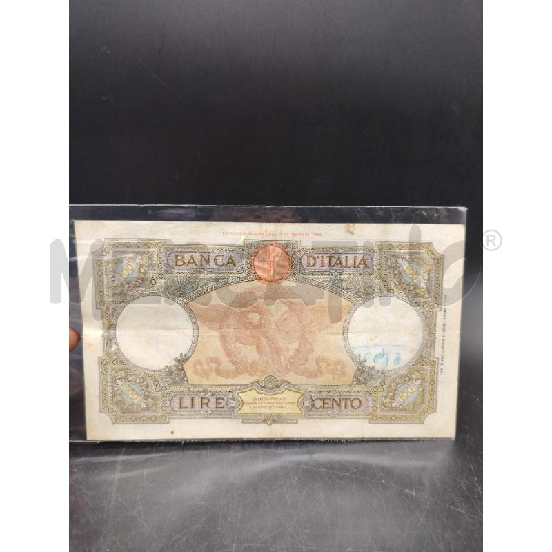 BANCONOTA CENTO LIRE 1939 | Mercatino dell'Usato Roma eur 2